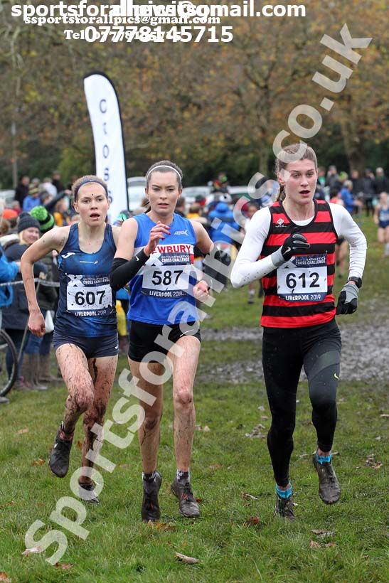 Womens under-17s and under-20s, 2019 European Cross Country Trials and British Cross Challenge, Sefton Park, Liverpool.  Photo: David T. Hewitson/Sports for All Pics